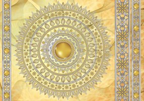 Fototapet - Mandala în aur (254x184 cm), în 8 de alte dimensiuni noi