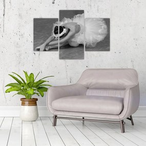 Tablou - Balerină, alb-negru (90x60 cm)