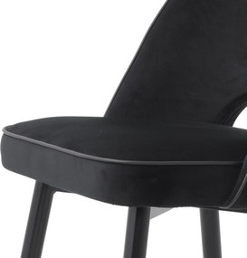 Set de 2 scaune design elegant Cliff, negru 114401 HZ