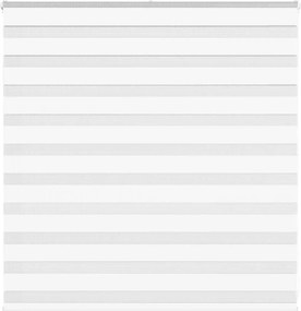 vidaXL Jaluzea tip zebra alb lățime țesătură 135,9 cm poliester