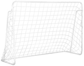 Poartă de fotbal cu perete cu țintă 180x61x122 cm