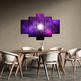 Tablou abstracției violete (150x105 cm)