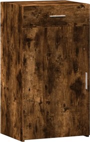 vidaXL Dulap, stejar fumuriu, 50x42,5x93 cm, lemn prelucrat
