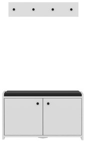 PANTOFAR Zen Shoe Cabinet, Alb, 35x45x80 cm