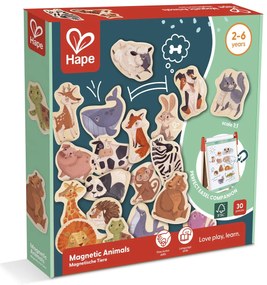 Jucarie din lemn - Magneti animale (30 piese)