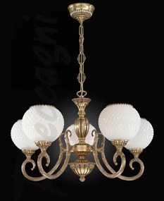 Candelabru din alama cu 5 brate design italian 8550