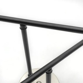 Brilagi - Lustra aplicată MALIVA 4xE14/15W/230V crom mat/fumuriu