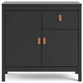 Comodă neagră joasă 82x80 cm Madrid – Tvilum