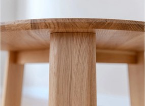 Măsuță lemn masiv rotundă Monte Ø71×34 cm