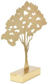 Decoratiune copac auriu din metal, 43,5x8x41,5 cm, Tree Mauro Ferretti