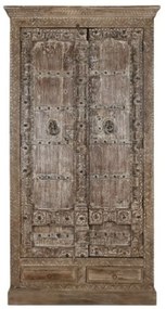 Dulap, natur, din lemn de tec, Rajani