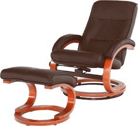 Scaun relaxant reglabil, maro închis, RYAN