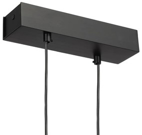 Lustra suspendata LED, Otel, Negru, MIAMI