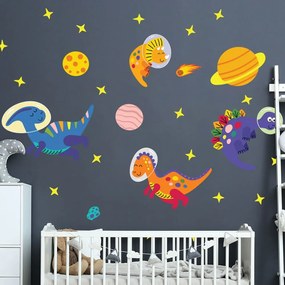 Autocolante de perete pentru camera copiilor Ambiance Dinosaurs