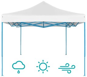 Pavilion pliant 2,9x2,9m-alb