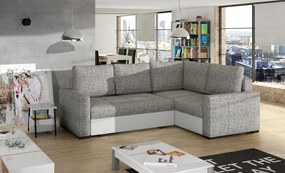 Coltar extensibil cu spatiu pentru depozitare, 235x162x90 cm, Corona R01, Eltap (Culoare: Maro / Bej)