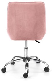 Scaun de birou Rico velvet roz H91 cm