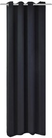 vidaXL Draperie opacă, ocheți metalici, 270 x 245 cm, negru