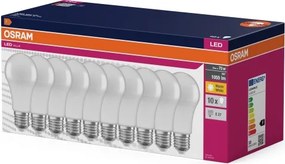 Set de 10 becuri LED CLASSIC A75 E27/10W/230V 2700K - Osram