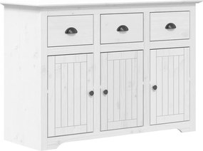 vidaXL Servantă "BODO", alb, 115,5x44x80 cm, lemn masiv de pin