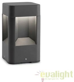 Stalp de exterior modern cu iluminat LED inaltime 20,5cm cu protectie IP54 NAYA LED 71198