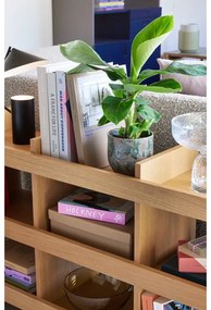 Bibliotecă în culoare naturală cu aspect de lemn de stejar 120x70x32 cm Momentum – Hübsch