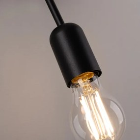 Lampă de perete Sollux SL.1433 LOOP 1xE27/15W/230V negru
