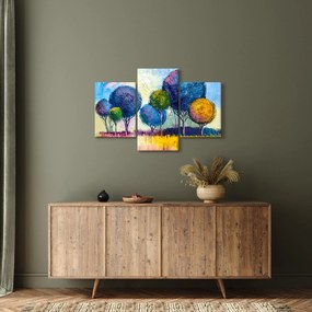 Tablou - Copaci, pictură în ulei (90x60 cm)