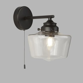 Aplica de perete design clasic School House negru 8708-1BK SRT