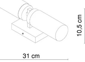 Aplică pentru baie Globo 7816 SPACE 2xE14/40W/230V IP44