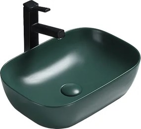 Mexen Rita lavoar de masă 45 x 32 cm, verde închis mat - 21084547