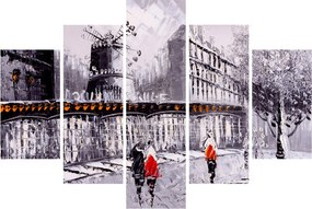Tablou - Pictură în ulei a orașului II. (150x105 cm)