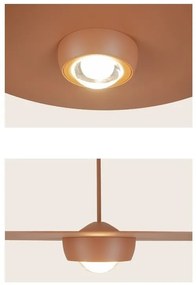Lustra, Pendul LED 21W 3000K SANDY BRICK RED ZB-2588