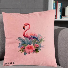 Perna Decorativa Raton in Halat Roz, 40x40 cm, Roz, Husa Detasabila, Perna Inclusa, BEKZ®