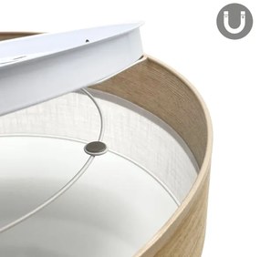 Plafonieră LED SIRJA WOOD LED/36W/230V d. 45 cm alb/stejar