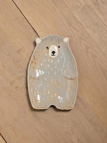 Set 3 platouri din ceramica, in forma de urs, Bear