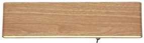 Aplica LED cu iluminat ambiental sus/jos SIEGFRIED Aplica LED cu iluminat ambiental sus/jos SIEGFRIED aspect lemn 12W
