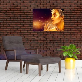 Tablou - Machiaj de aur (70x50 cm)