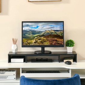 Vinsetto Stand pentru doua monitoare cu lungime si unghi reglabil, stand ridicare ecran pentru laptop, computer | Aosom Romania