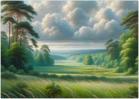 Tablou - Peisaj verde (70x50 cm)