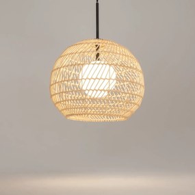Lustra/Pendul design modern CANE 30cm bej