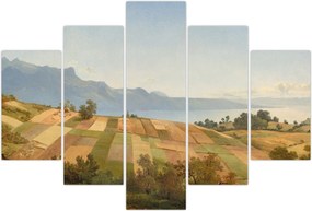 Tablou - Alexandre Calame, Swiss Landscape, reproducere (150x105 cm)