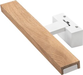 Brilagi - Lampă LED pentru oglindă de baie 3 în 1 WOODY MIRROR LED/8W/230V IP44 alb/stejar
