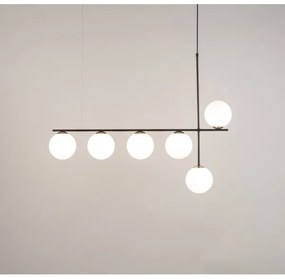 Lustră pe cablu SILIA 6xG9/12W/230V negru