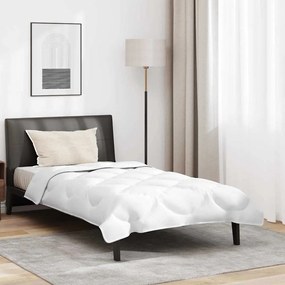 vidaXL Pilotă cu pernă 2 pcs Alb 135 x 220 cm Microfibră