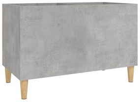 831961 vidaXL Dulap pentru discuri, gri beton, 74,5x38x48 cm, lemn prelucrat