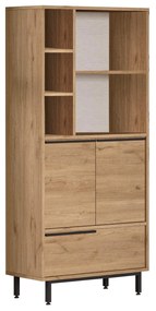 Dulap de bucătărie Onaferra 9 A (Nuc + Stejar + negru). 1106580