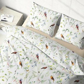 Stanex Lenjerie de pat creponată Natură, 140 x 200 cm, 70 x 90 cm