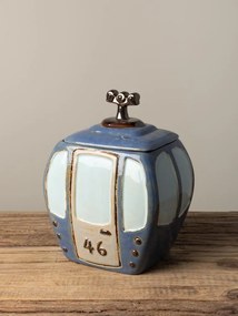 Cutie decorativa, din ceramica, albastru, Box Cable