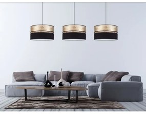 Lustră pe cablu LIMA 1xE27/60W/230V neagră/aurie